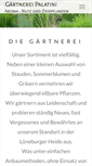 Mobile Screenshot of gaertnerei-palatini.de