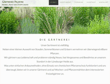 Tablet Screenshot of gaertnerei-palatini.de